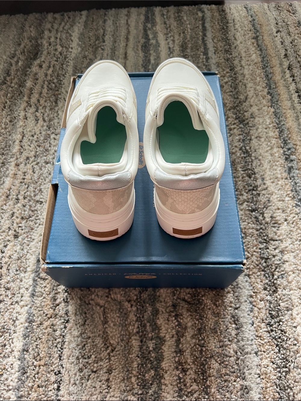 Dr. Scholl's Cream & White Women's Platform Low-Top Sneakers - Picture 3 of 5